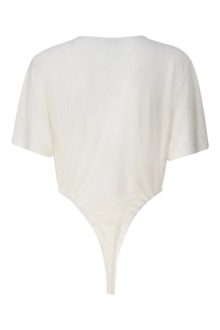 Body de lino - Blanco