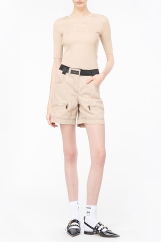 Top de seda - Beige