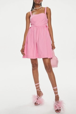 Vestido evasé - Rosa
