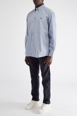 Pantalón de lino - Harmont & Blaine - Azul marino