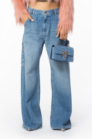 Pantalón wide leg - Azul