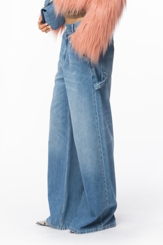 Pantalón wide leg - Azul