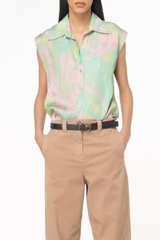 Camisa - Verde y rosa