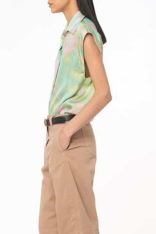 Camisa - Verde y rosa