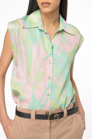 Camisa - Verde y rosa