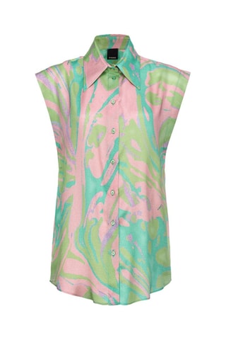 Camisa - Verde y rosa