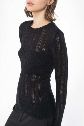 Jersey de alpaca y lana - Negro