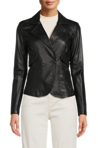Chaqueta de piel de cordero - Negro