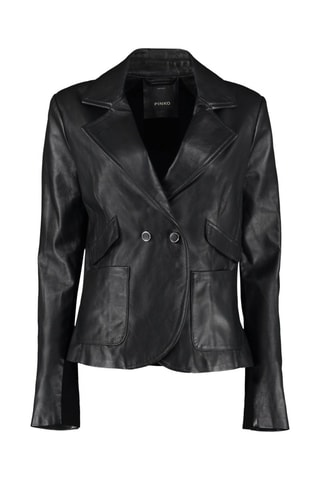 Chaqueta de piel de cordero - Negro
