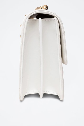 Bandolera de piel ovina napa - Blanco