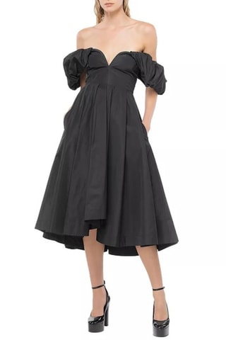 Vestido bustier - Negro