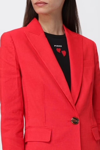 Chaqueta de lino - Rojo