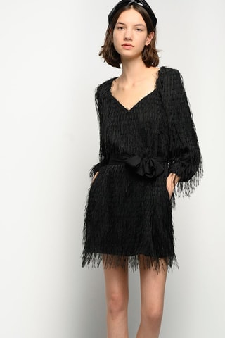 Vestido recto - Negro