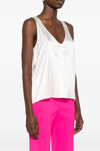 Top de seda - Blanco