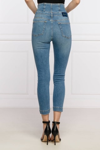 Vaquero skinny fit de tiro alto - Azul