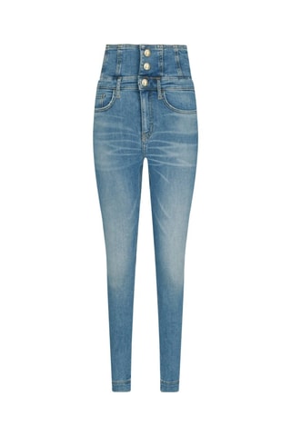 Vaquero skinny fit de tiro alto - Azul