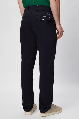 Pantalón recto - Azul marino y negro