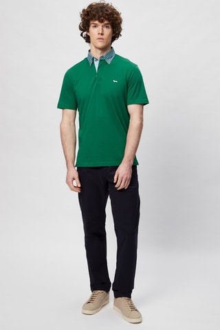 Pantalón recto - Azul marino y negro