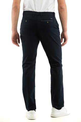 Pantalón chino - Harmont & Blaine - Azul marino y blanco