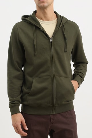 Sudadera con capucha - Caqui