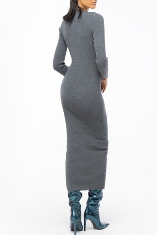 Vestido camisero de lana