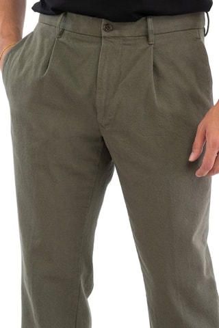 Pantalón chino regular fit - Incotex - Verde
