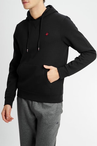 Sudadera con capucha - Beverly Hills - Negro y rojo