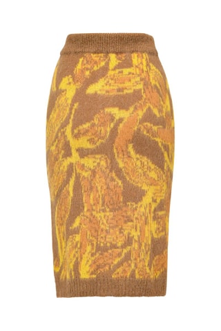 Falda - Pinko - Amarillo y marrón