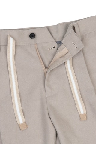 Pantalón - Dan John - Blanco y beige