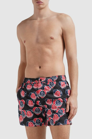 Bañador corto Heart - Moncler - Negro
