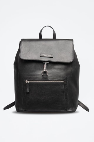 Mochila de piel Alberto - Negro