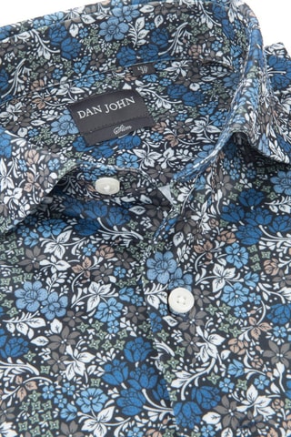 Camisa - Blanco, azul y marrón