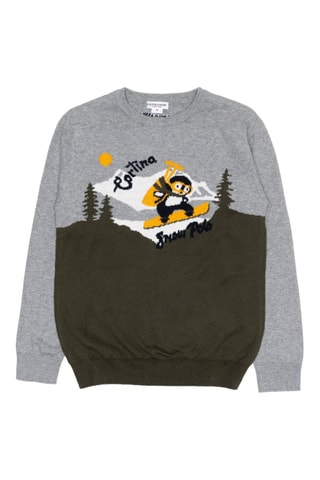 Jersey - US Polo - Gris jaspeado y caqui