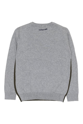 Jersey - US Polo - Gris jaspeado y caqui