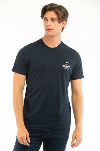 Camiseta -  Harmont & Blaine - Blanco y azul
