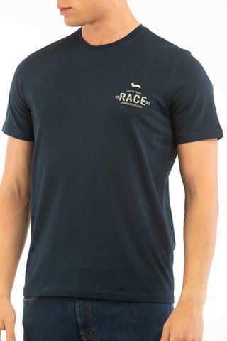 Camiseta -  Harmont & Blaine - Blanco y azul