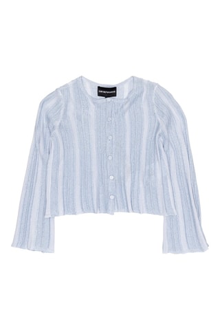 Cárdigan - Emporio Armani - Blanco y azul