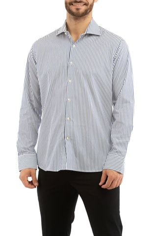 Camisa - Blanco y azul