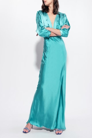 Vestido largo - Turquesa