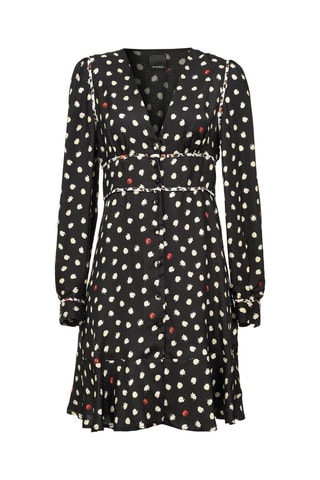 Vestido camisero - Negro