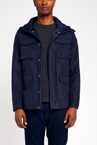 Chaqueta con capucha - Azul marino