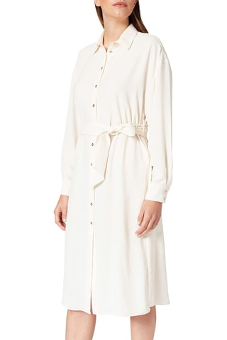 Vestido camisero - Beige