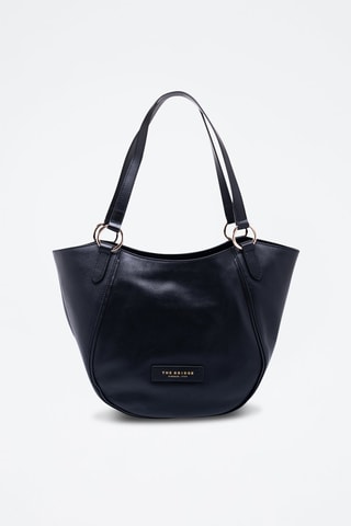 Bolso de piel Domitilla - The Bridge - Negro