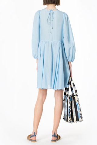 Vestido evasé - Azul