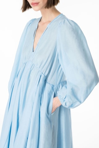 Vestido evasé - Azul