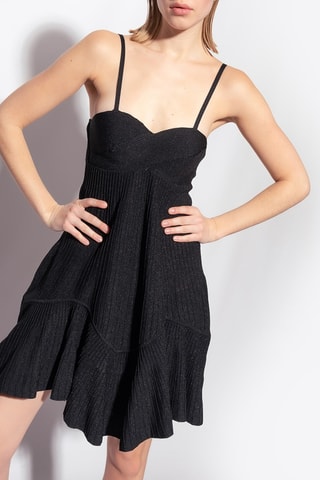 Vestido evasé - Negro