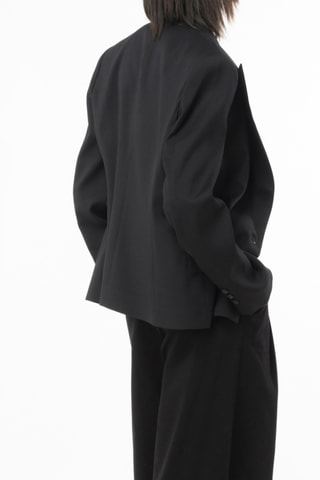 Chaqueta de lana - Negro