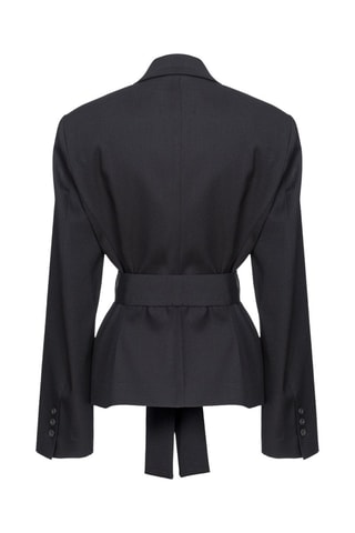 Chaqueta de lana - Negro