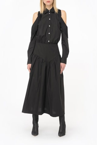 Vestido midi - Negro