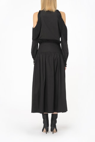 Vestido midi - Negro